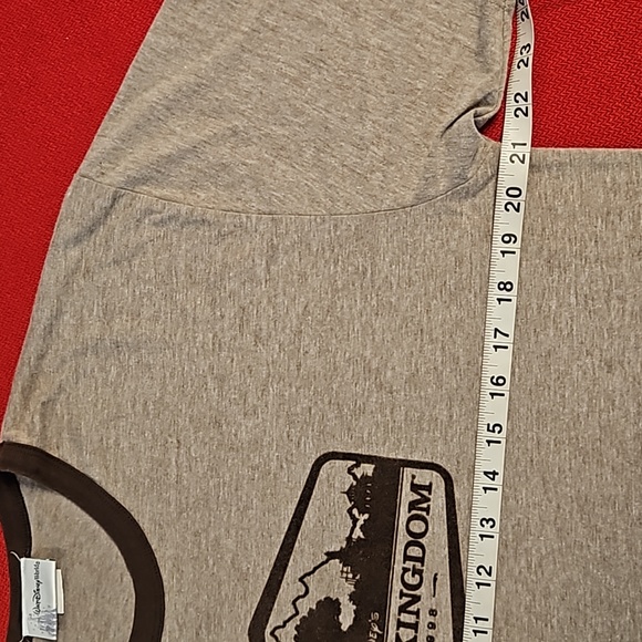 DISNEY Animal Kingdom brown short sleeve graphic tee Large EUC UNISEX - Picture 5 of 8